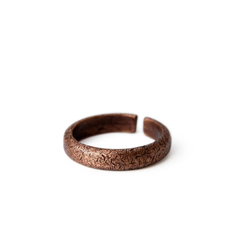 The Texture Ring — Handmade Pure Copper Ring