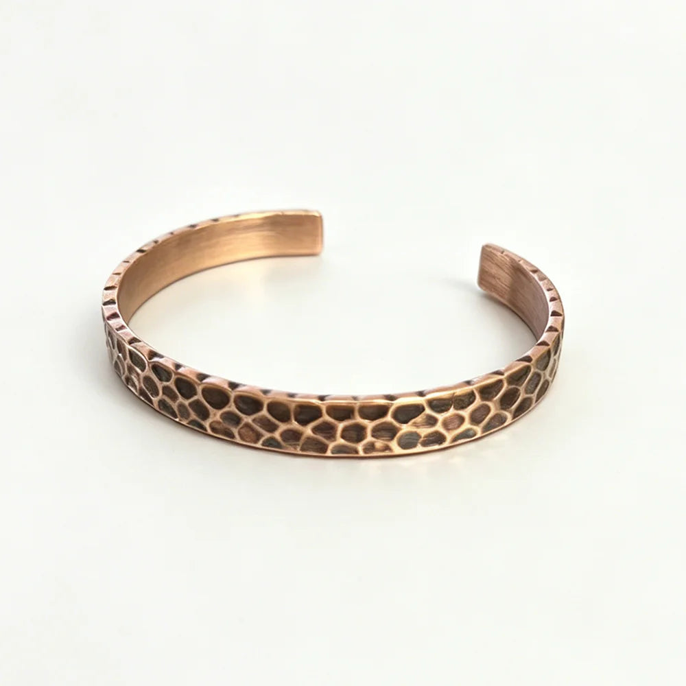 The Viking Hammer Cuff — Handmade Pure Copper Bracelet