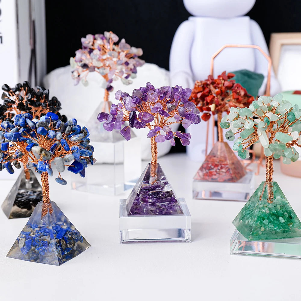 Crystal Energy Tree Pyramid