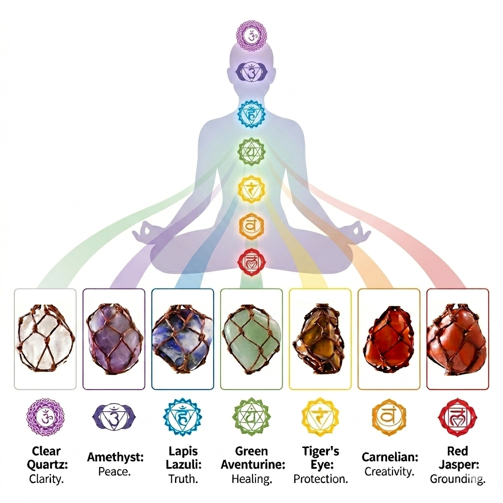7 Chakra Crystal Hanging
