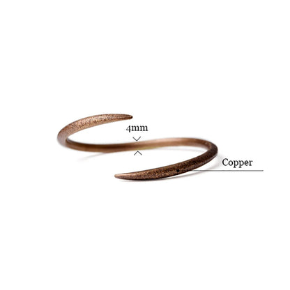 The Forge Couple Cuff — Handmade Pure Copper Bracelet