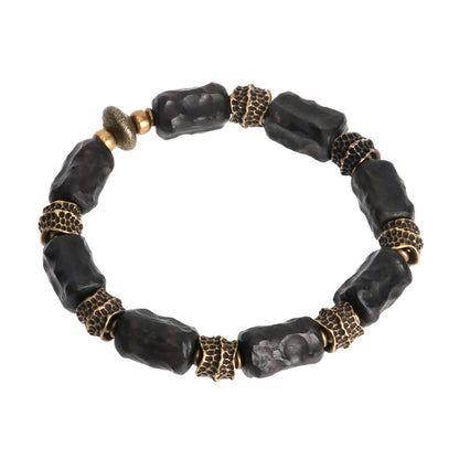 The Ebony Strip Cuff — Handmade Ebony & Copper Bracelet