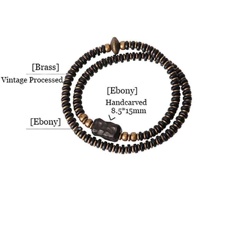 The Ebony Cuff — Handmade Ebony & Copper Bracelet