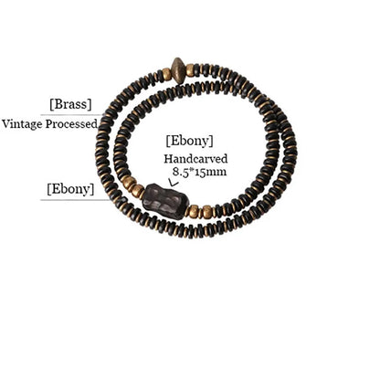 The Ebony Cuff — Handmade Ebony & Copper Bracelet