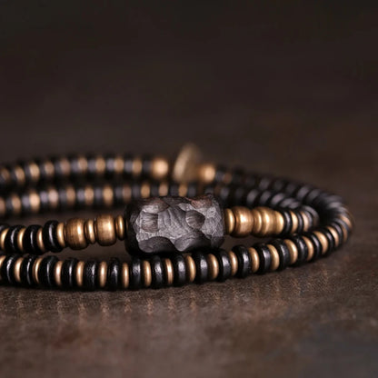 The Ebony Cuff — Handmade Ebony & Copper Bracelet