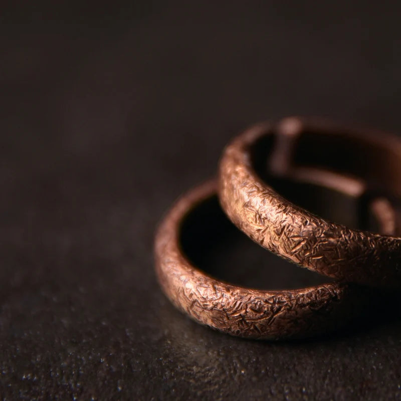 The Texture Ring — Handmade Pure Copper Ring