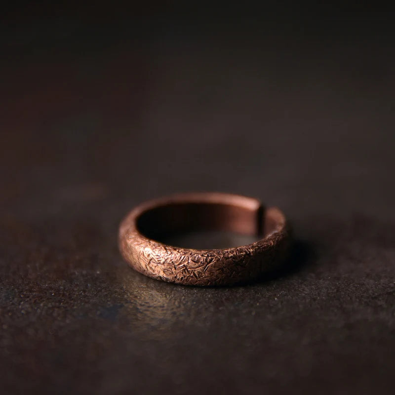 The Texture Ring — Handmade Pure Copper Ring