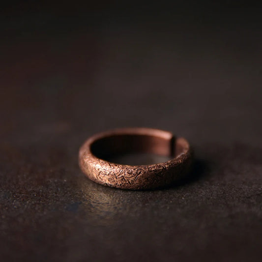 The Texture Ring — Handmade Pure Copper Ring