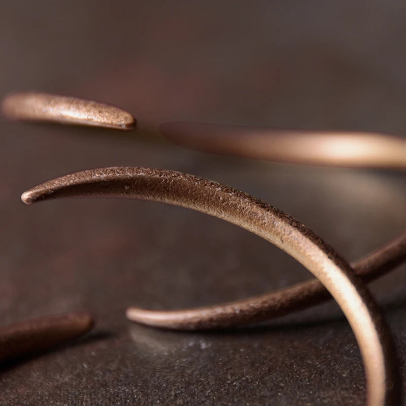 The Forge Couple Cuff — Handmade Pure Copper Bracelet