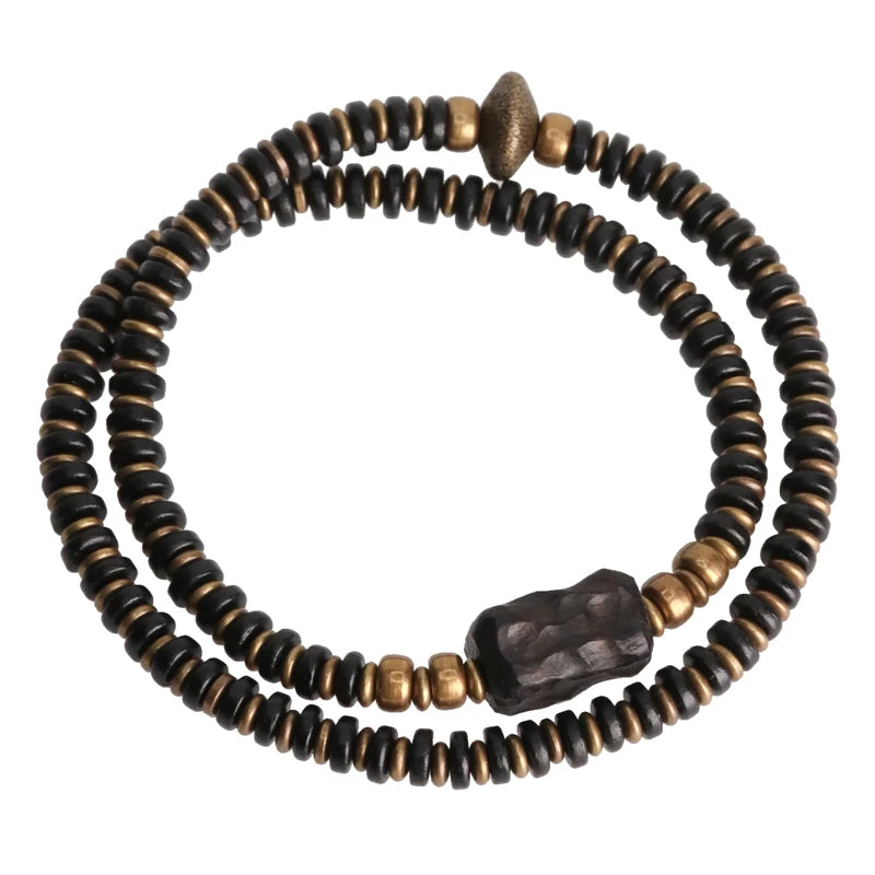 The Ebony Cuff — Handmade Ebony & Copper Bracelet