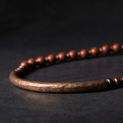 The Jasper Set — Handmade Red Jasper & African Jade Bracelet