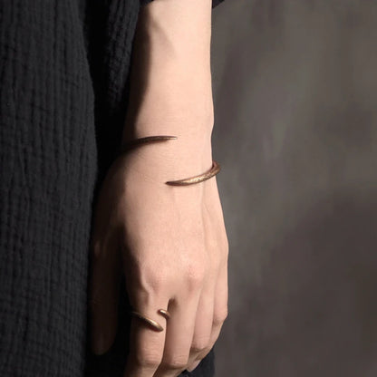 The Forge Couple Cuff — Handmade Pure Copper Bracelet