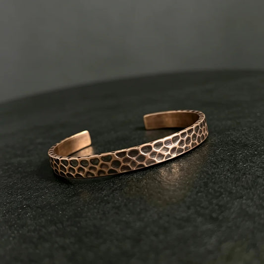 The Viking Hammer Cuff — Handmade Pure Copper Bracelet